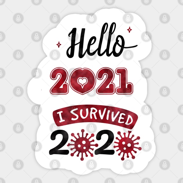 I survived 2020 Sticker by gold package